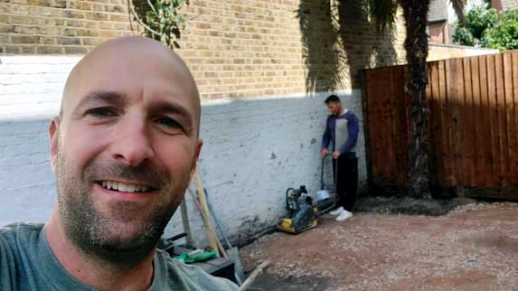 Marco from MF Greenscapes landscaping team